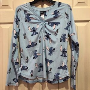 Disney Lilo and Stitch Soft Pajama Top Size M